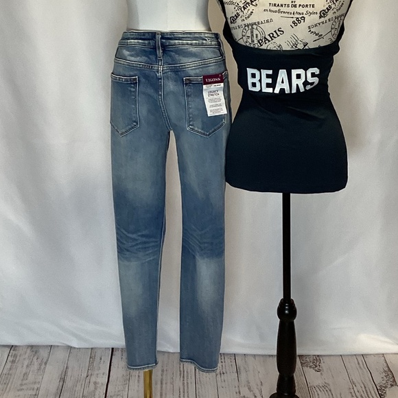 1101. Vigoss “Jagger Skinny Jean” Legacy Stretch Medium Blue NWT Size 31 - Picture 6 of 7